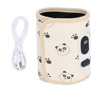 Segrehy Portable Baby Bottle Warmer, USB Rechargeable for Travel, Fast & Even Heating with Precise LCD Display for Safe Temperature Control, Fits Most Bottles, Days Out, Nursery & Home Use