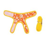 Segrehy Rabbit Clothes Harness Leash Polyester Pumpkin Pattern Halloween Rabbit Vest with Hook and Loop for Small Pets Comfortable Breathable Durable Easy to Wear for Halloween Party Pet (L)