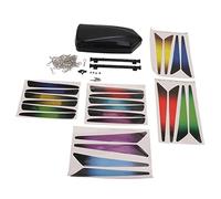 Segrehy RC Car Roof Trunk Luggage Suitcase Upgrade Durable ABS Plastic Storage Box with Stainless Steel Buckles for 1/10 1/8 RC Cars Like SCX10 90046 G500 Black 50PCS