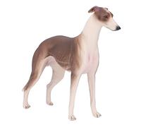 Segrehy Realistic Greyhound Figure Pet Science Education Cognition Puppy Dog Model for Kids 3 Years Old and Up Plastic Brown 20 x 13cm