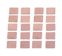 Segrehy Red Copper Heatsink Shim High Performance Thermal Conductivity Heat Dissipation Solution for Laptop CPU GPU Graphics Card 20Pcs 20x20mm (1.0mm)