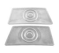 Segrehy Seat Air Vent Cover Durable Dust Resistant Replacement for S Class W223 2021 2023 Premium Aluminium Alloy Silver 2PCS