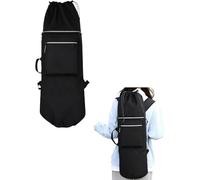 Segrehy Skateboard Backpack Bag, Waterproof & Night Reflective with Adjustable Straps, Multi-Pocket Skateboard Storage Organizer, Thickened Oxford Cloth, Perfect for Outdoor Sports, Travel(Black)