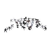 Segrehy Static Military Soldier Model Medieval Warrior Ancient Soldier Toy Set Plastic DIY Assembly for Kids Parent Child Playtime 12 Soldiers 8 War Horses 8 Cavalry