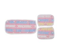 Segrehy Stroller Seat Belt Cover Soft Cute Pattern Baby Car Seat Strap Shoulder Pad Accessory Set Anti Slip Safe Comfortable for Strollers and Car Seats Pink Clouds 2 Short Straps 1