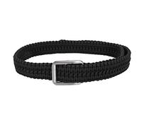 Segrehy Survival Belt Hand Woven Military Waistband Umbrella Rope for Hiking Camping Outdoor Activities Nylon Material 119.5x4 cm (Black)