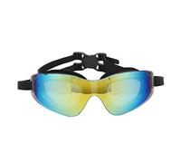 Segrehy Swimming Goggles Anti Fog No Leaking Silica Gel Swim Glasses with PC Mirror Men Women Adjustable Strap Stylish Appearance, PC Mirror Wide View, Multiple Applications (Black)