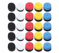 Segrehy Tennis Racket Grip Tape Non Slip Super Absorbent Sweat Resistant Overgrips for Tennis Badminton Squash Racket Fishing Rod Motorcycle Handle 25PCS Multi Color PU Material (Mixed Color)