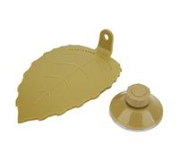 Segrehy Tortoise Basking Platform Leaf Shape Tortoise Terrace with Suction Cup for Reptile Animals Aquatic Pets Safe Non Plastic (S)