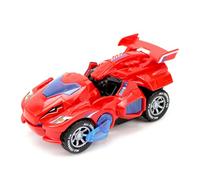 Segrehy Transforming Dinosaur Car Deformation Electric Toy Universal Wheel Automatic Transformation Robot Vehicle with Lights Sounds Christmas Birthday Gift for Kids Boys Girls (Red)