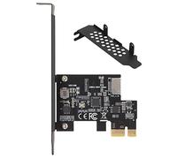 Segrehy USB3.2 PCI E Riser Card, Ceramic Capacitors for High Frequency, Double, Fast Transmission Speed, with ASM1042A Chip, for PC, Black