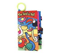 Segrehy Washable Baby Animal Stereo Tail Cloth Book Infant Early Educational Interaction Book Soft Durable Sensory Toy for Infants 0 3 Years Old Bird Sea Farm Jungle Tail Designs (bird tail)