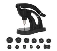 Segrehy Watch Press Set Back Case Closer ABS Replacement Repair Tool Kit Stamping Machine with 12 Dies Professional Watch Repair Tool for Watchmakers and Enthusiasts Black ABS Plastic
