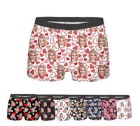 Seguire Personalised Boxers for Men with Custom Photo Face Print - Funny Personalised Boxer Shorts for Boyfriend Gifts,Valentine's Birthday Husband Lovers,S-5XL#4