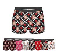 Seguire Personalised Boxers for Men with Custom Photo Face Print - Funny Personalised Boxer Shorts for Boyfriend Gifts,Valentine's Birthday Husband Lovers,S-5XL#3