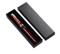 Seguire Personalised Laser Engraved Stainless Steel Fountain Pen, Medium Nib Classic Design with Gift Box Set, Engraved with Your Name, Best Gift Set for Men & Women, Professional, Birthday (Red)