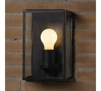 Segula Classic outdoor wall light, stainless steel, black, E27