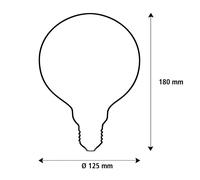 SEGULA LED Elegant Line E27 5W G125 2,200 K filament dimmable