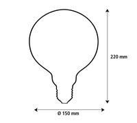 SEGULA LED Elegant Line E27 5W G150 2,200 K filament dimmable