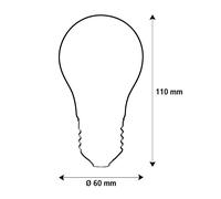 Segula LED Elegant Line E27 5W traditional light bulb 2,200 K dimmable