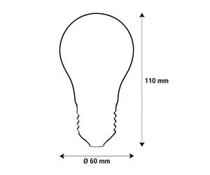 SEGULA LED Fire Flame Line E27 0.8W traditional light bulb, matt, 1800K,