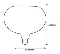 SEGULA LED Floating Bamboo bronze Oval300 E27 5W dimmable 2,200 K