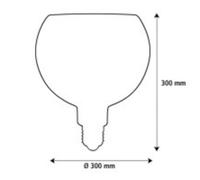 Segula LED Floating Bamboo Natural G300 E27 dimmable 5W 2,200 K