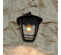 SEGULA outdoor wall light Antique down, black, aluminium, E27