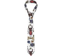 Segur Bright Insects Men's Necktie Novelty Silk Tie for Daily Work Party