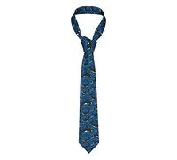 Segur Men'S Ties Deep Sea Orcas Tie Silk Soft Necktie Daily Wear Neckties For Men