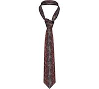 Segur Python Skin Snake Pattern Men's Necktie Novelty Silk Tie for Daily Work Party