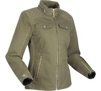 Segura Bahia Ladies Motorcycle Textile Jacket, green-brown, size 40 for Women