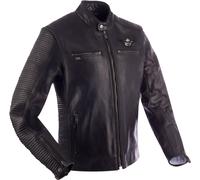 Segura Riverton Motorcycle Leather Jacket, black-grey, size M