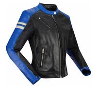 Segura Romeo Ladies Motorcycle Leather Jacket, black/blue/white, size 42