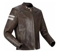 Segura Romeo Motorcycle Leather Jacket, brown/white, size XL