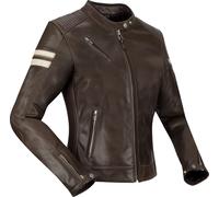 Segura Romeo, leather jacket waterproof women T5 Dark Brown/White