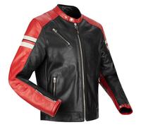 Segura Romeo Moto Motorcycle Motorbike Leather Jacket Black / Red
