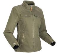 Segura Bahia Ladies Motorcycle Textile Jacket, green-brown, size 44 for Women