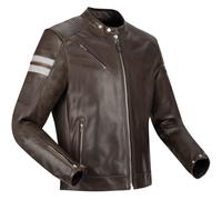 Segura Romeo Motorcycle Leather Jacket, white-brown, size L for Men