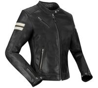 Segura Romeo Ladies Motorcycle Leather Jacket, black-white, size 40 for Women