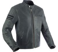 Segura Track Motorcycle Leather Jacket, black-grey, size XL for Men