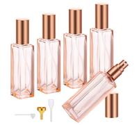 Segus Perfume Atomiser 20ml, 5 Pcs Perfume Travel Bottle, Refillable and Portable, Perfume Spray Bottle in Glass for Women and Men (Orange)