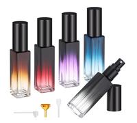 Segus Refillable Perfume Bottle, 5Pcs 10ml Spray Bottle, Empty Fragrance Atomiser, Refillable and Leakproof, Glass Perfume Atomiser for Handbag