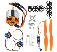 Segutage RC Helicopters Fixed Wing Set, 2212 1400KV 30A Brushless Motor 8060 Propeller RC Helicopter Accessory Kit for Remote Control Helicopter Model