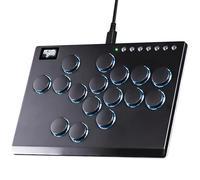 Sehawei All Metal Arcade Stick 16Keys All-Button Controller with Custom RGB & Turbo Functions,Arcade Fighting Stick for PC/Ps3/Ps4/Switch/Steam-Supports SOCD（Black）