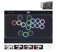 Sehawei Haute42 C16 Leverless Arcade Controller - Magnetic Detachable Panel for DIY Art, RGB Button Rims, Tournament Lock Switch - Compatible with PC/Switch/PS3/PS4/Steam Deck