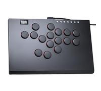 Sehawei M16-Plus Leverless Arcade Stick, All-Button Arcade Controller with Custom RGB & Turbo Functions,Fighting Stick Gamepad for PC/Ps3/Ps4/Switch/Steam-Supports SOCD(Black)