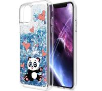 SEHEYA Compatible with Honor 50 5G / Huawei Nova 9 Glitter Quicksand Case Liquid Floating Sparkle Sequin Cover Cute Pattern Clear Shockproof TPU Transparent Covers, Love Hearts Panda