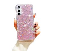 SEHEYA for Samsung Galaxy S20 FE Bling Glitter Silicone Case Soft Transparent Crystal Clear Bumper Shockproof Protective Women Girls Phone Cover, Pink Paillette