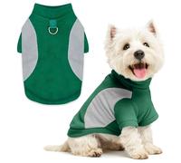 SEHFKKD Small Dog Sweater with Leash Ring Soft Warm Fleece Fall Winter Dog Clothes Cute Cat Apparel Puppy Sweaters Classic Pullover Doggy Sweatshirts Chihuahua Costumes Cat Outfits(Green,S)